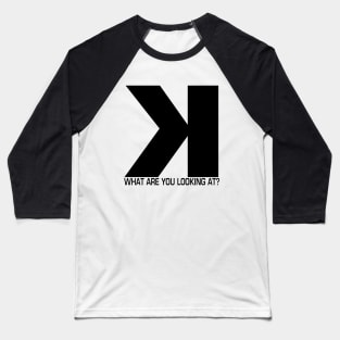 Baseball Backwards K Strikeout Looking Score book Baseball T-Shirt